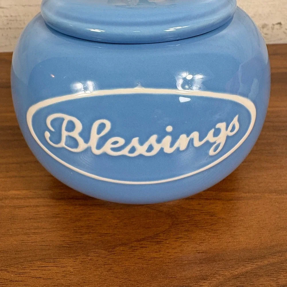 HOUSE OF LLOYD EARTHENWARE VINTAGE Blessings Jar NEW‎ 1999